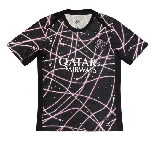 PSG 2025/26 Pre-Match Black Fan Version Jersey