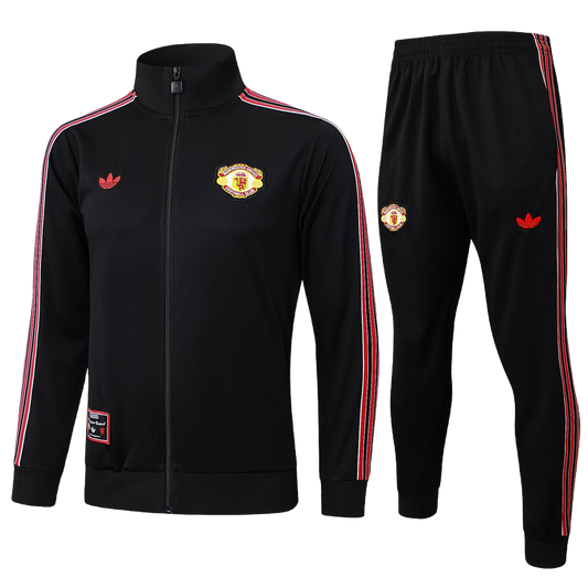 *NEW* 2025/26 Manchester United Black Terrace Icons Kids Tracksuit