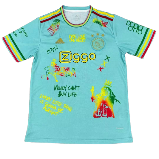 *NEW* 2025 Ajax Bob Marley Aqua Jersey - Fan Version