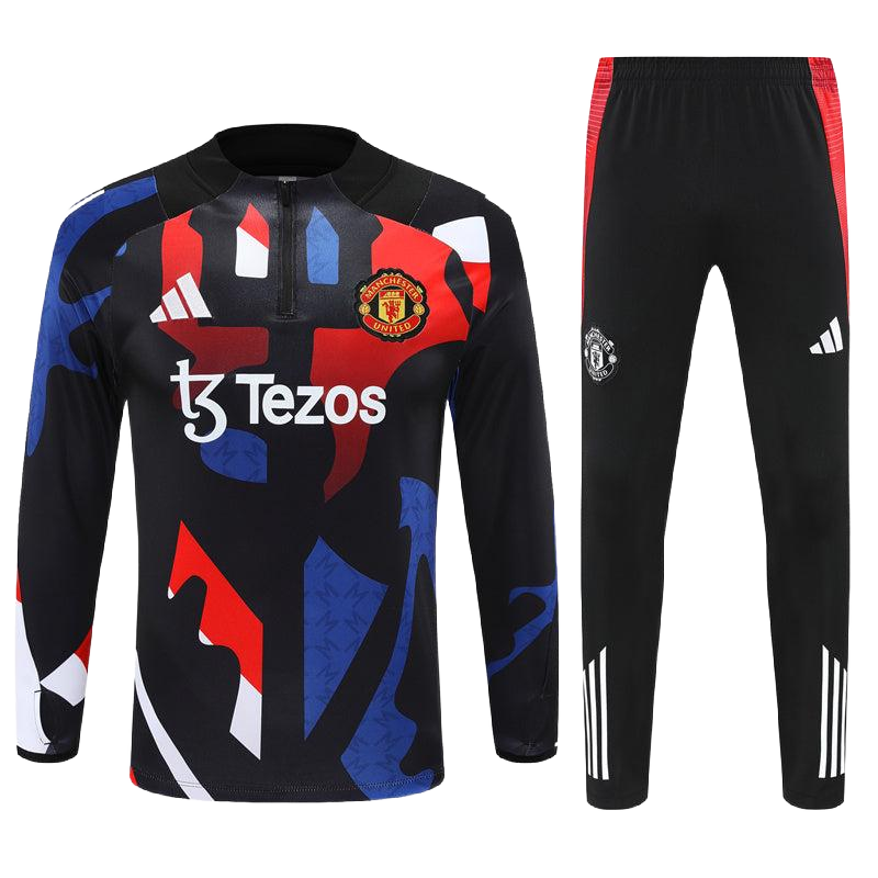 Manchester United 2024/25 Prematch Black Tracksuit [Adults]