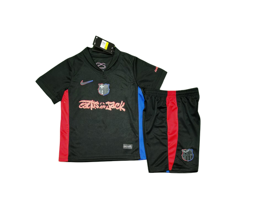 Barcelona x Cactus Jack Limited Edition Black Kit [Kids]
