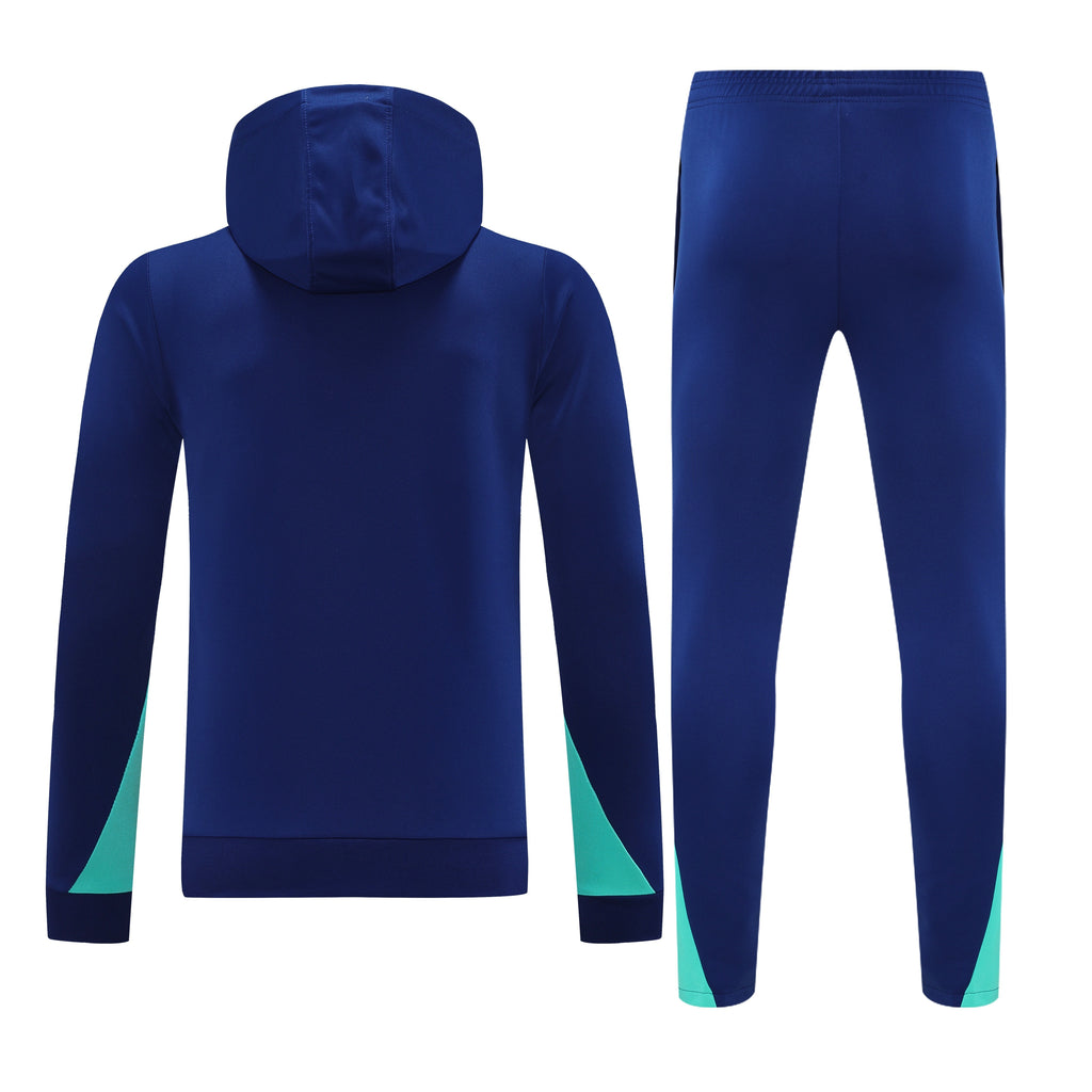 2025/26 Brazil Hooded Blue Tracksuit [Adults]
