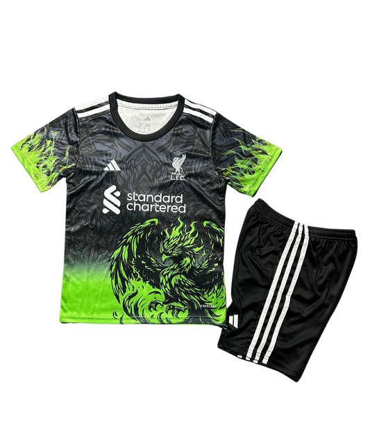 *NEW* 2025/26 Liverpool Green Phoenix Limited Edition Kids Kit