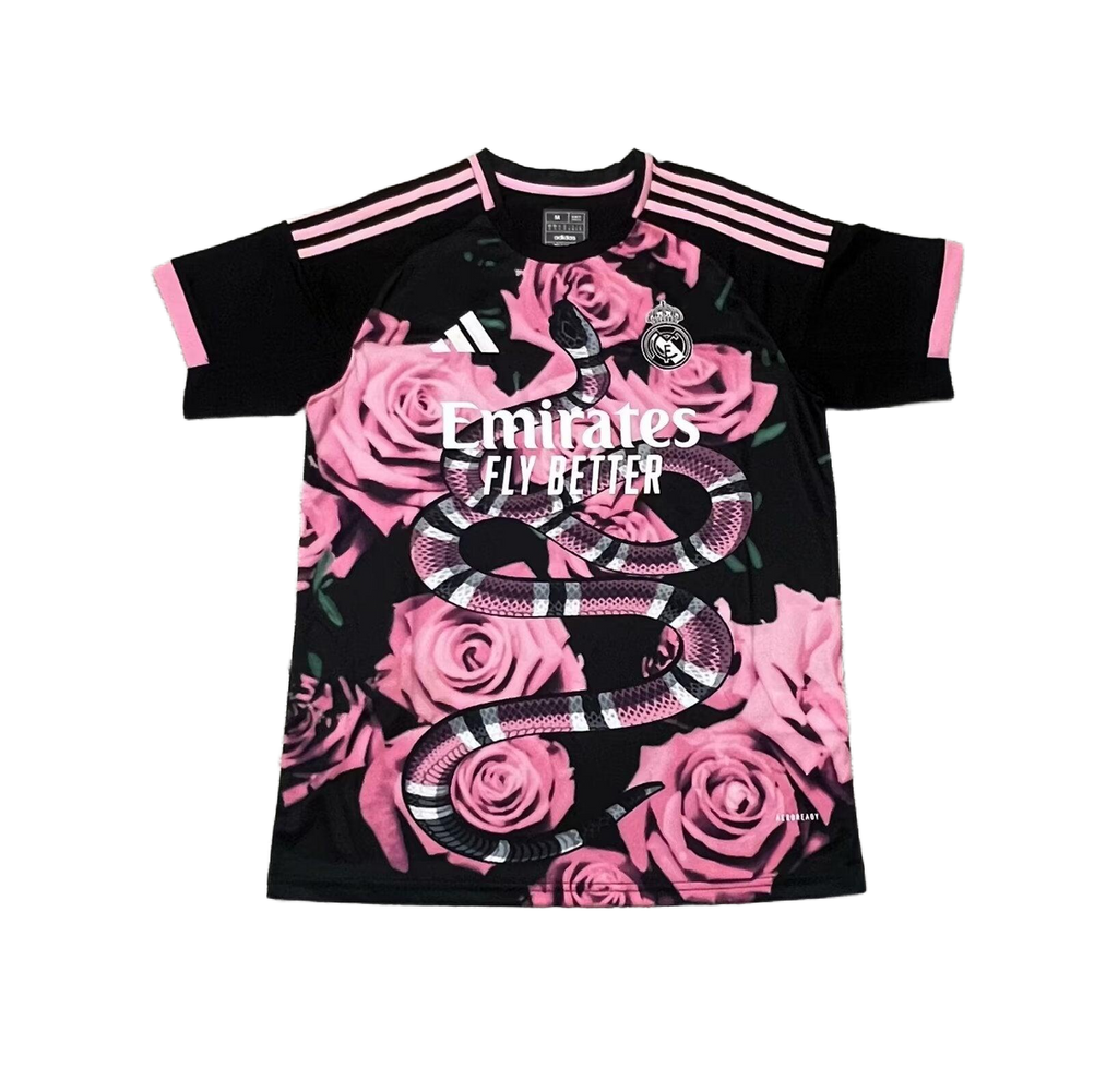 Real Madrid Limited Edition Pink Roses Jersey - Fan Version