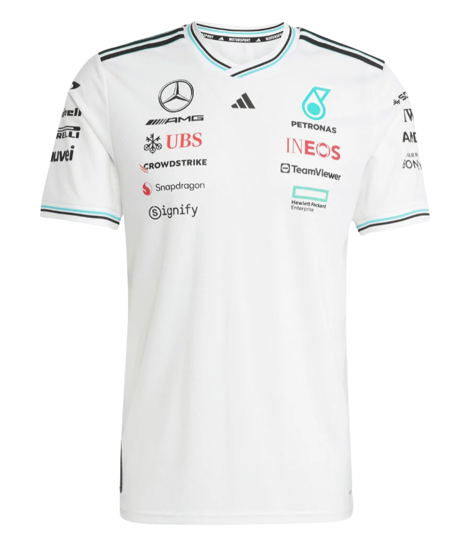 Mercedes 2025 White Jersey