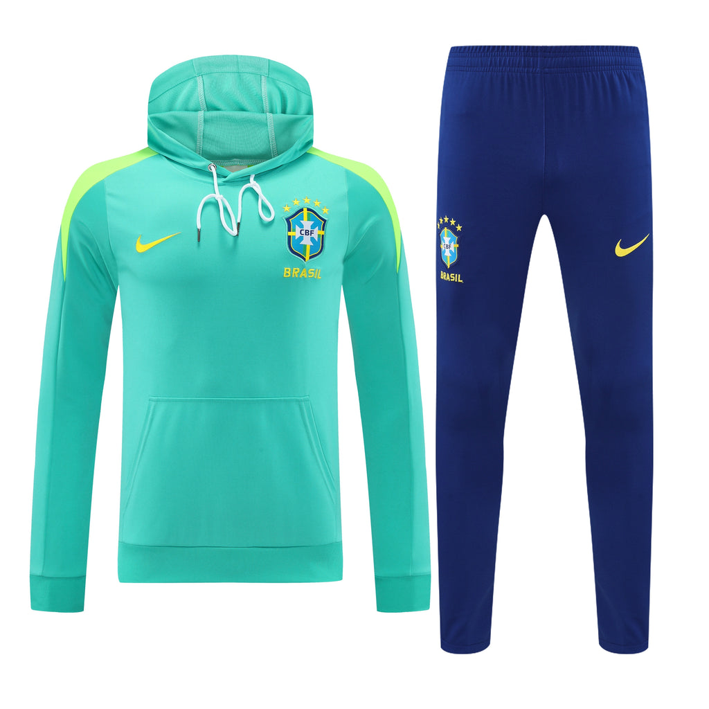 2025/26 Brazil Hooded Aqua Tracksuit [Adults]