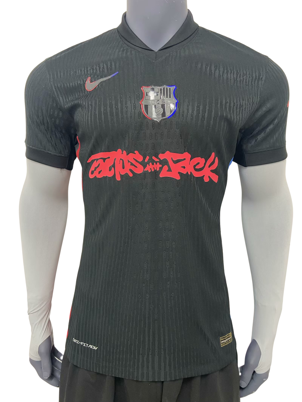 2025/26 Barcelona x Cactus Jack Limited Edition Black Jersey [Player]