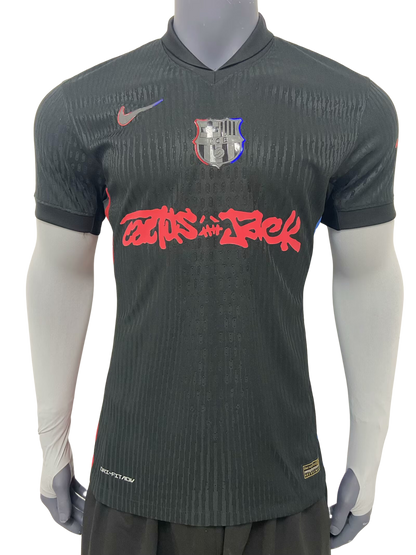 *NEW* 2025/26 Barcelona x Cactus Jack Limited Edition Black Player Version Jersey