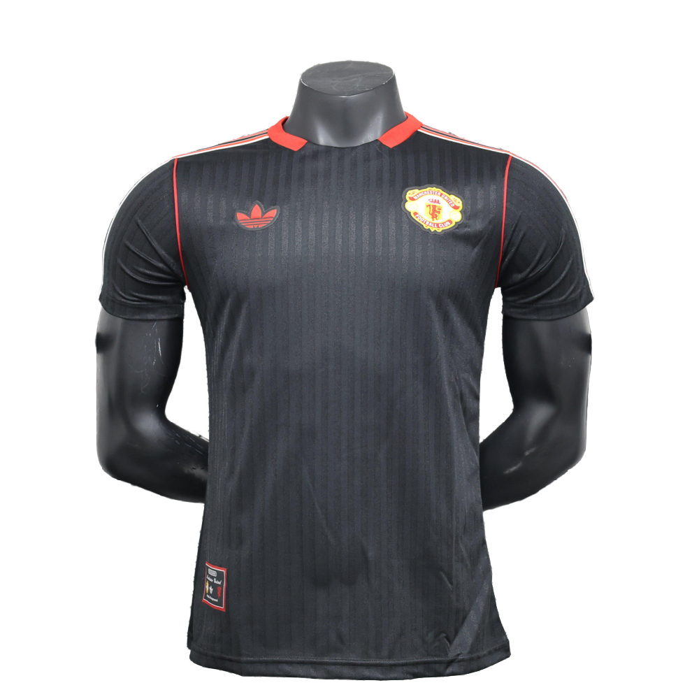 2025 Manchester United Terrace Icons Black Jersey - Player Version